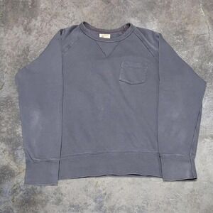 Champion x Todd Snyder Men's Large Pocket Sweatshirt Blue Crewneck